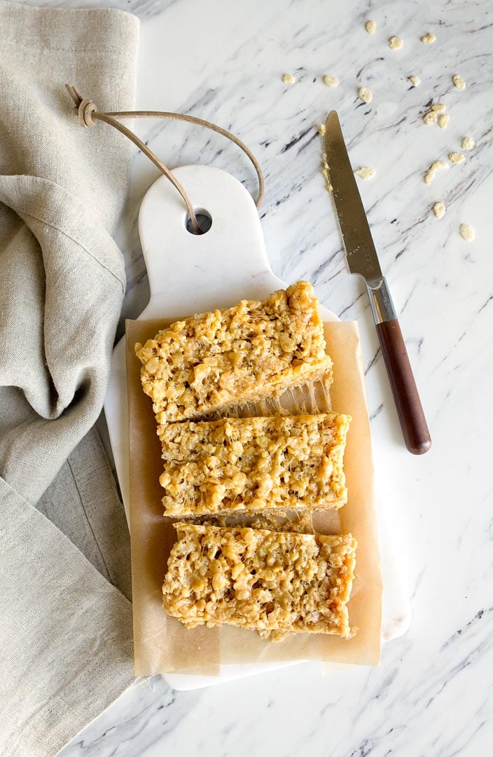 Small Batch or Big Pan: Perfect Peanut Butter Rice Krispie Treats